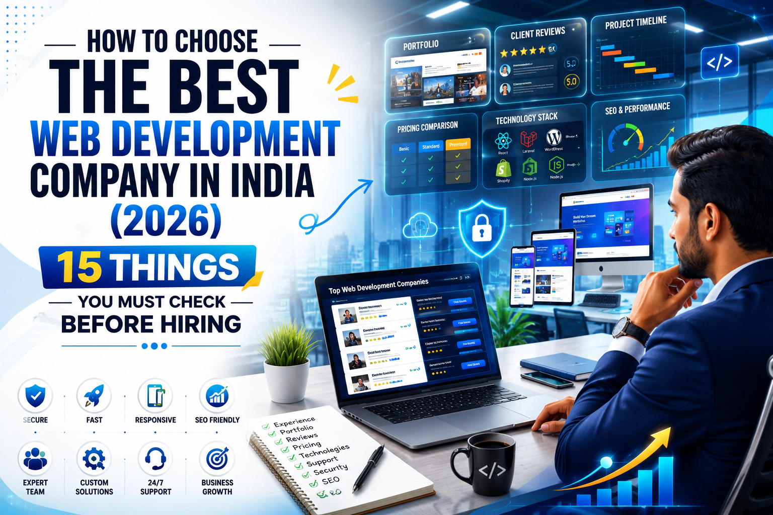 Best Web Development Company in India (2026) – 15 Things to Check Before Hiring